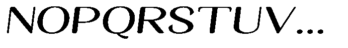 Seghan Elegant Round Medium Extra Expanded Slant Font UPPERCASE