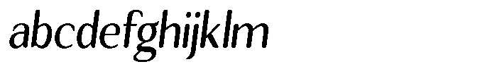 Seghan Elegant Round Medium Semi Condensed Slant FONT