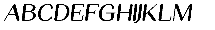 Seghan Elegant Round Medium Semi Expanded Slant Font UPPERCASE