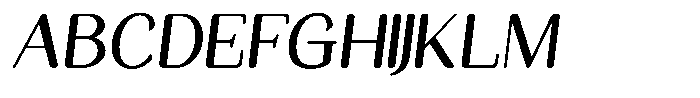 Seghan Elegant Round Medium Slant Font UPPERCASE