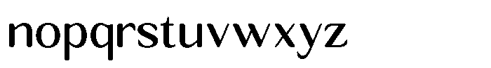 Seghan Elegant Round Medium Font LOWERCASE