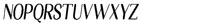Seghan Elegant Round Semi Bold Condensed Slant Font UPPERCASE