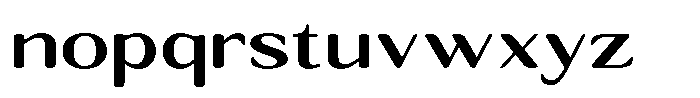 Seghan Elegant Round Semi Bold Expanded Font LOWERCASE