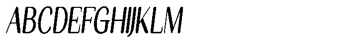 Seghan Elegant Round Semi Bold Extra Condensed Slant Font UPPERCASE