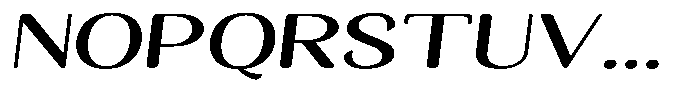 Seghan Elegant Round Semi Bold Extra Expanded Slant Font UPPERCASE