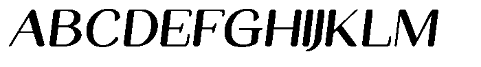 Seghan Elegant Round Semi Bold Semi Expanded Slant Font UPPERCASE