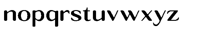 Seghan Elegant Round Semi Bold Semi Expanded Font LOWERCASE