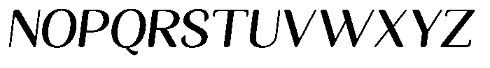 Seghan Elegant Round Semi Bold Slant Font UPPERCASE