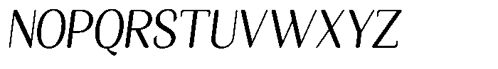 Seghan Elegant Round Semi Condensed Slant Font UPPERCASE