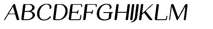 Seghan Elegant Round Semi Expanded Slant Font UPPERCASE