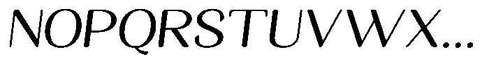 Seghan Elegant Round Semi Expanded Slant Font UPPERCASE