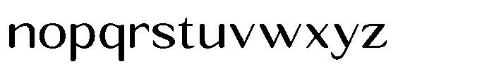 Seghan Elegant Round Semi Expanded Font LOWERCASE
