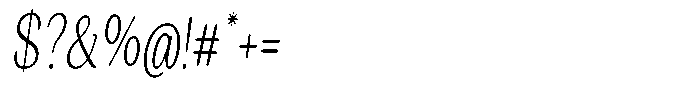 Seghan Elegant Round Thin Condensed Slant Font OTHER CHARS