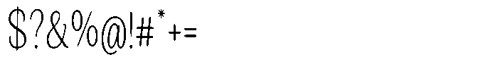 Seghan Elegant Round Thin Condensed Font OTHER CHARS