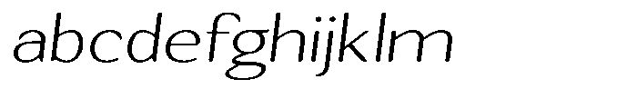 Seghan Elegant Round Thin Expanded Slant FONT