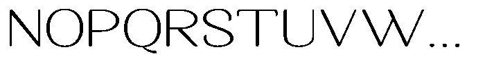 Seghan Elegant Round Thin Expanded Font UPPERCASE