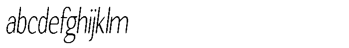 Seghan Elegant Round Thin Extra Condensed Slant FONT