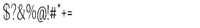 Seghan Elegant Round Thin Extra Condensed Font OTHER CHARS