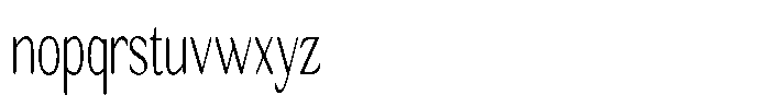 Seghan Elegant Round Thin Extra Condensed Font LOWERCASE
