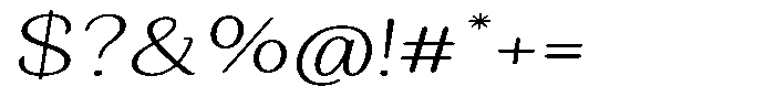 Seghan Elegant Round Thin Extra Expanded Slant Font OTHER CHARS