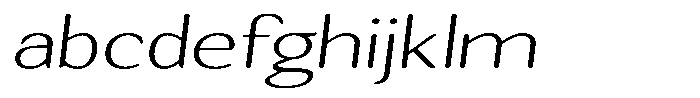 Seghan Elegant Round Thin Extra Expanded Slant FONT
