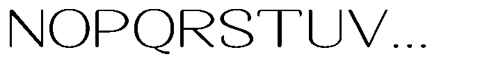 Seghan Elegant Round Thin Extra Expanded Font UPPERCASE