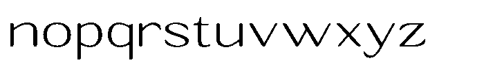Seghan Elegant Round Thin Extra Expanded Font LOWERCASE