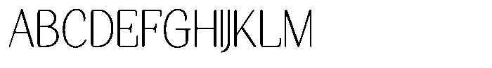 Seghan Elegant Round Thin Semi Condensed Font UPPERCASE