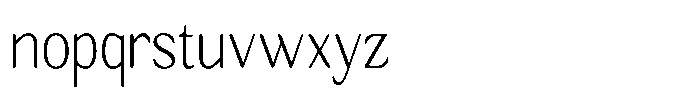 Seghan Elegant Round Thin Semi Condensed Font LOWERCASE