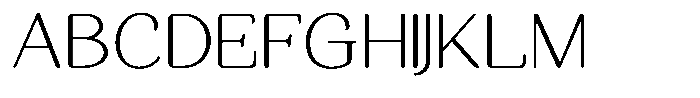 Seghan Elegant Round Thin Semi Expanded Font UPPERCASE