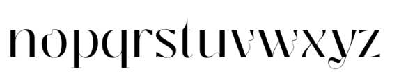 Segina Display Regular Font LOWERCASE