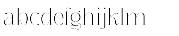 Segina Display Thin Font LOWERCASE