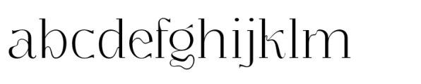 Segina Light Font LOWERCASE