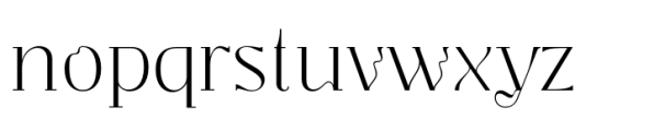 Segina Light Font LOWERCASE