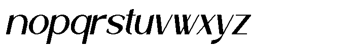 Seglade Italic Font LOWERCASE