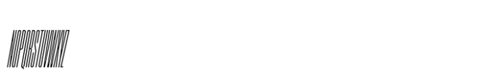 Segment A Type Condensed Regular Italic Font UPPERCASE