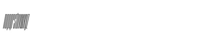 Segment A Type Condensed Regular Italic Font LOWERCASE
