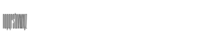 Segment A Type Condensed Regular Font LOWERCASE