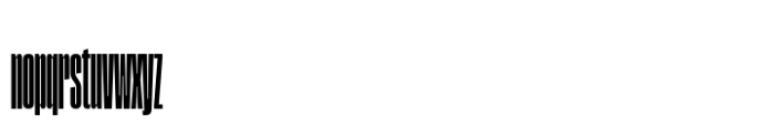 Segment A Type Narrow Black Font LOWERCASE