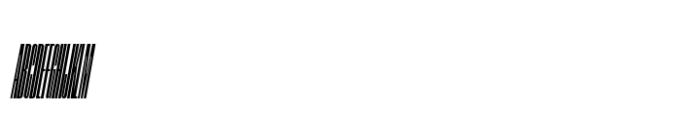 Segment B Type Condensed Black Italic Font UPPERCASE