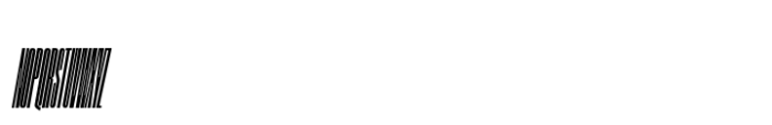 Segment B Type Condensed Black Italic Font UPPERCASE