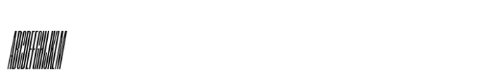 Segment B Type Condensed Bold Italic Font UPPERCASE