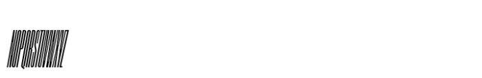 Segment B Type Condensed Bold Italic Font UPPERCASE
