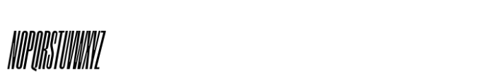 Segment B Type Narrow Bold Italic Font UPPERCASE