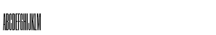Segment B Type Narrow Bold Font UPPERCASE
