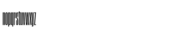 Segment B Type Narrow Bold Font LOWERCASE