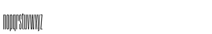 Segment B Type Narrow Regular Font LOWERCASE