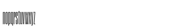 Segment B Type Narrow Variable Font LOWERCASE