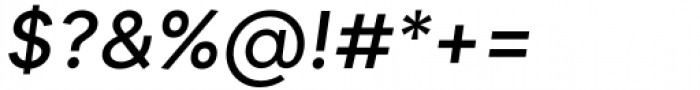 Segment Medium Italic Font OTHER CHARS