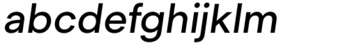 Segment Medium Italic Font LOWERCASE